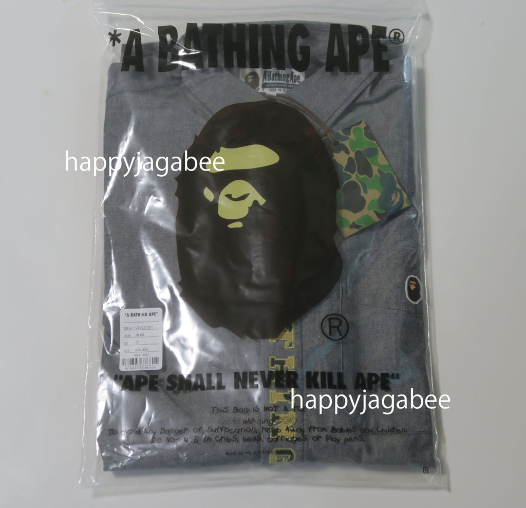 A BATHING APE A BATHING APE APPLIQUE BD LOOSE FIT SHIRT