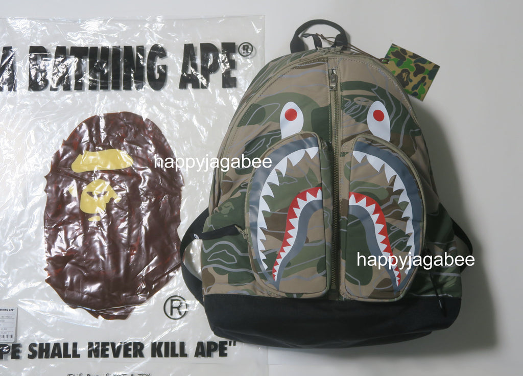 Shop Layered Line Camo Shark Day Pack Online