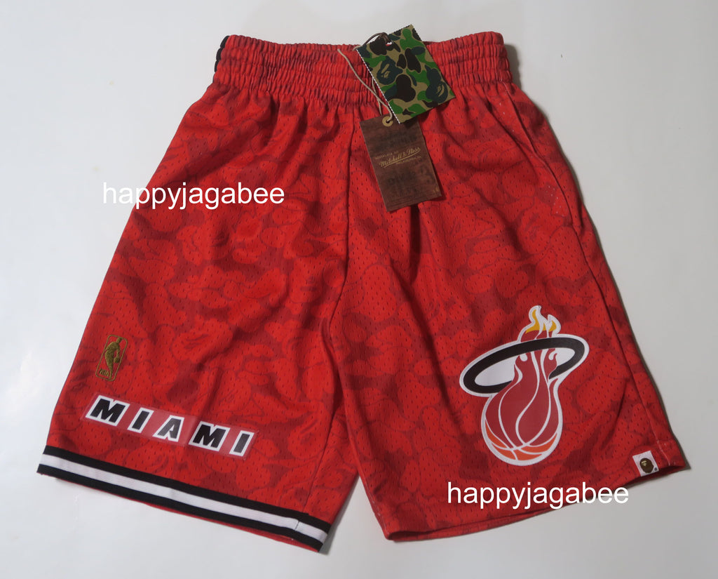 A BATHING APE BAPE x M&N Mitchell & Ness MIAMI HEAT JERSEY TANKTOP –  happyjagabee store