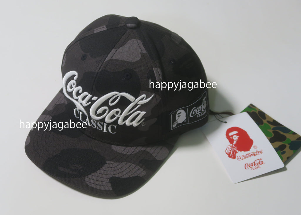 A BATHING APE BAPE x COCA-COLA COLOR CAMO SNAP BACK CAP