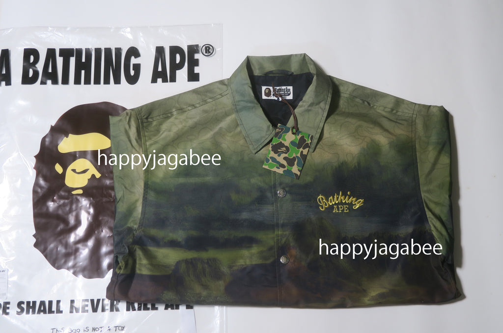 A BATHING APE ART PRINT COACH JACKET