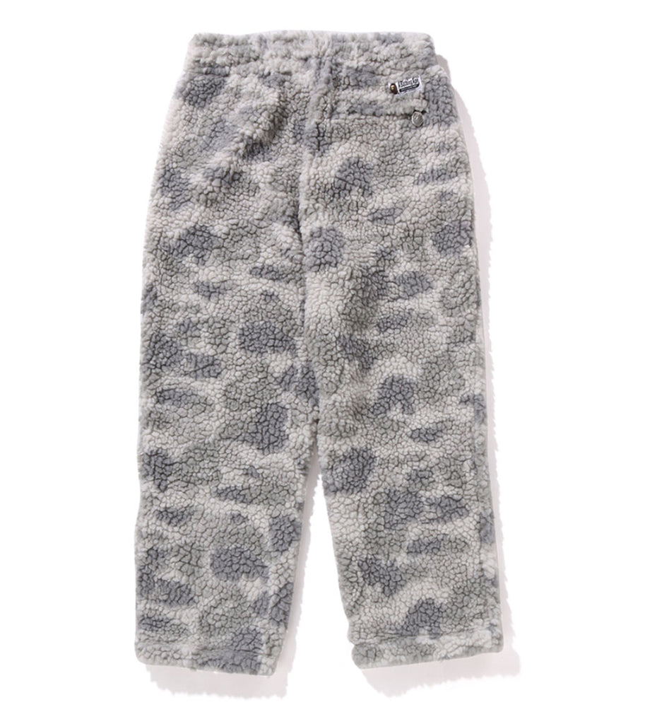 A BATHING APE TONAL SOLID CAMO NETAL APE HEAD ONE POINT FLEECE PANTS