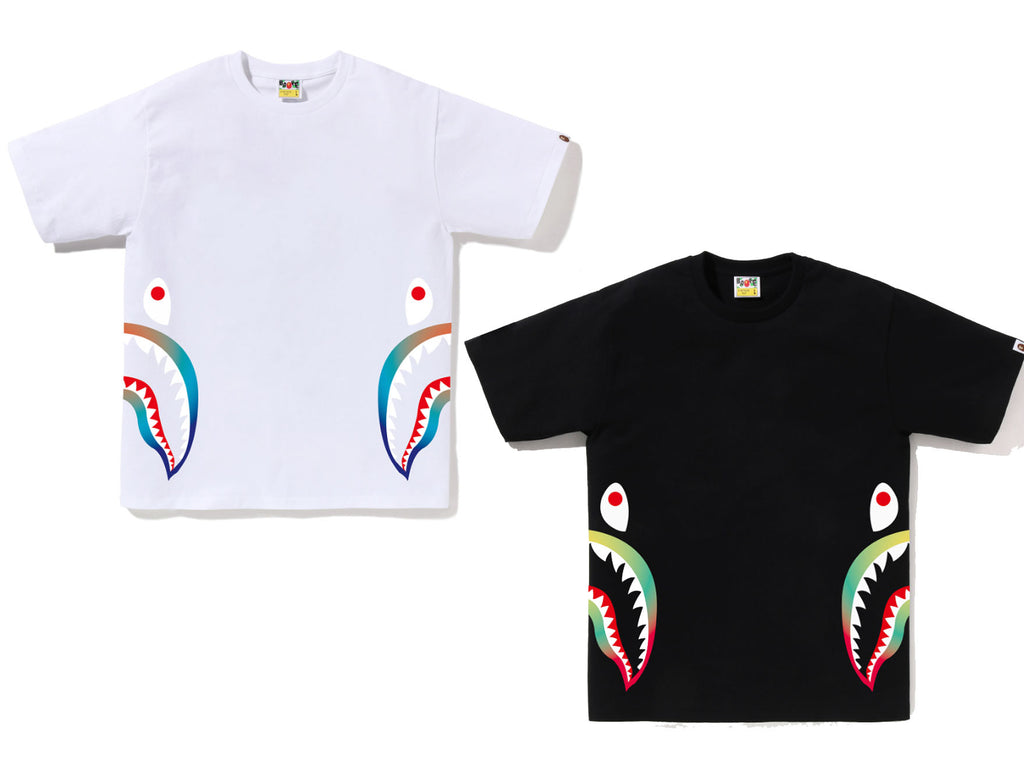 A BATHING APE GRADATION SIDE SHARK TEE – happyjagabee store