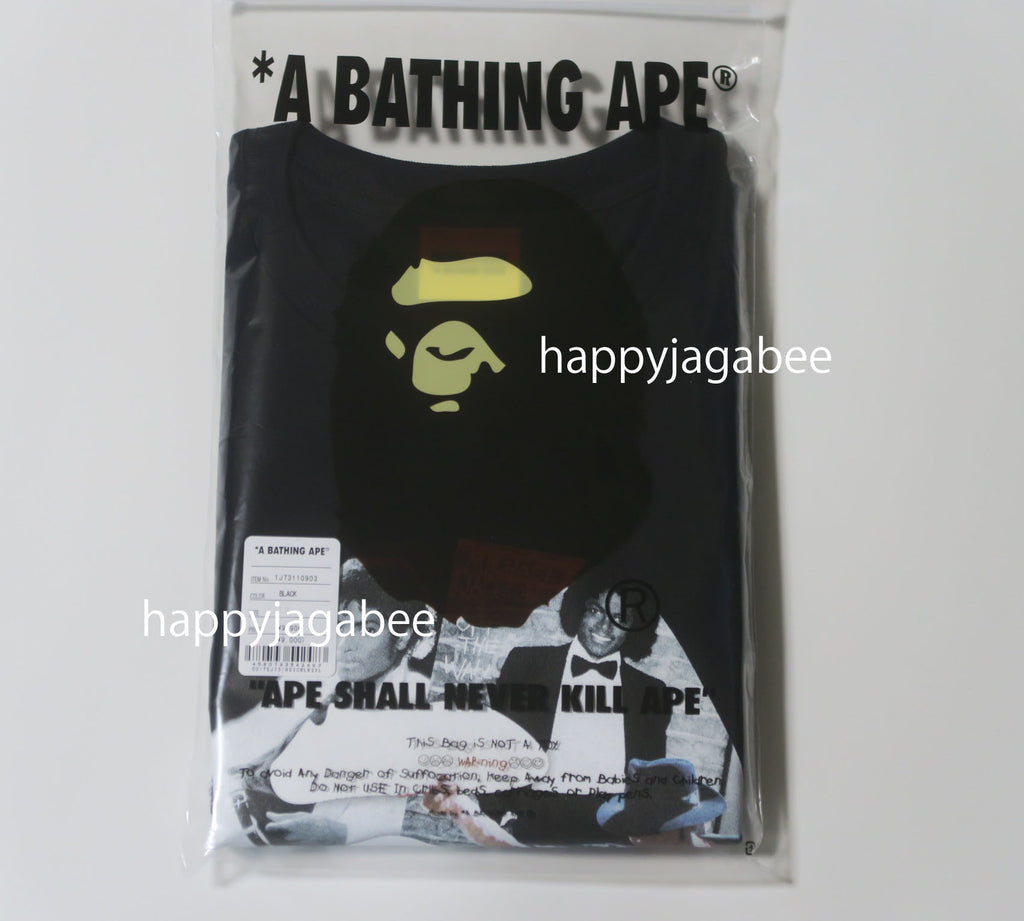 A BATHING APE BAPE x MICHAEL JACKSON ALBUM JACKET APE HEAD TEE