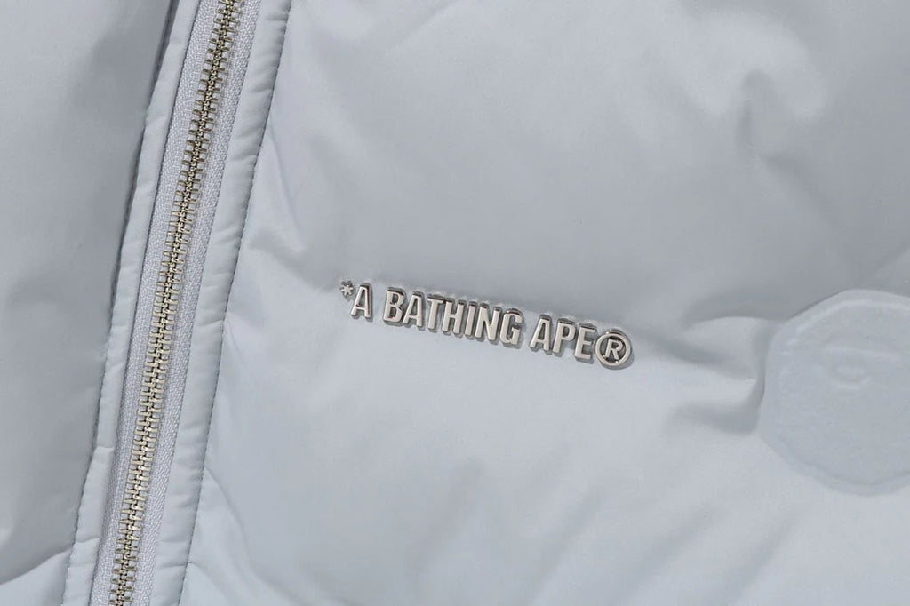 Bape Debossed Monogram Puffer Down Vest