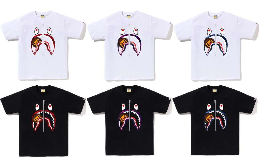 A BATHING APE COLOR CAMO MILO SHARK TEE – happyjagabee store