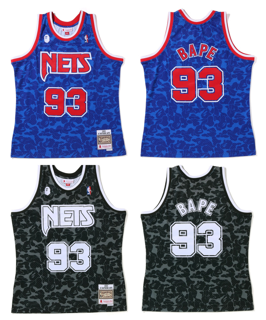 Bape x Mitchell & Nets Mets Jersey, Men's Fashion, Activewear on