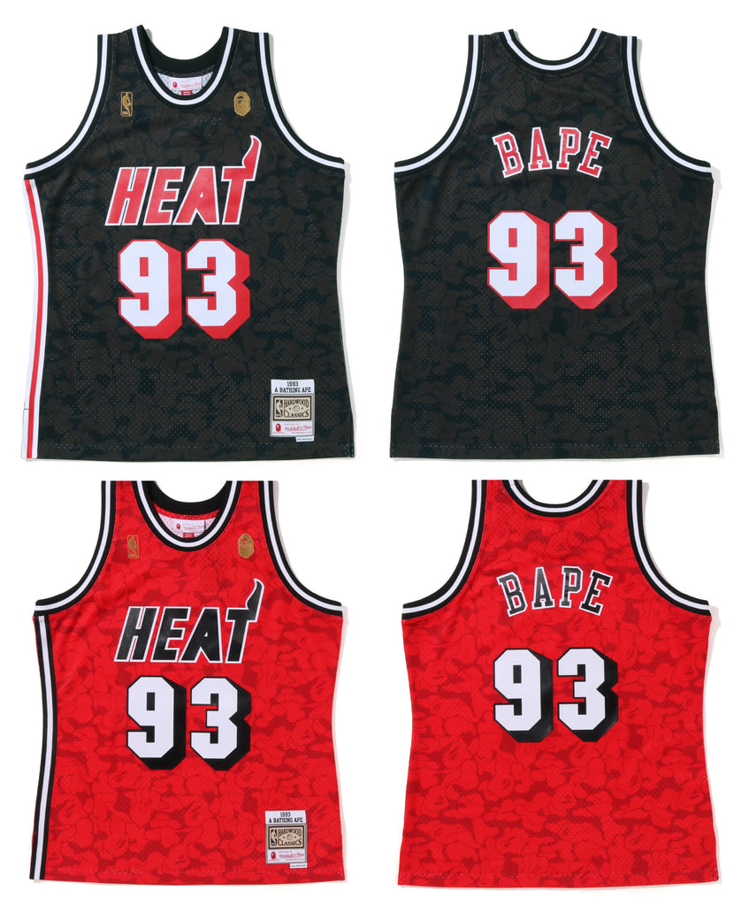Bape x Mitchell & Ness Miami Heat Jersey – HalftimePH