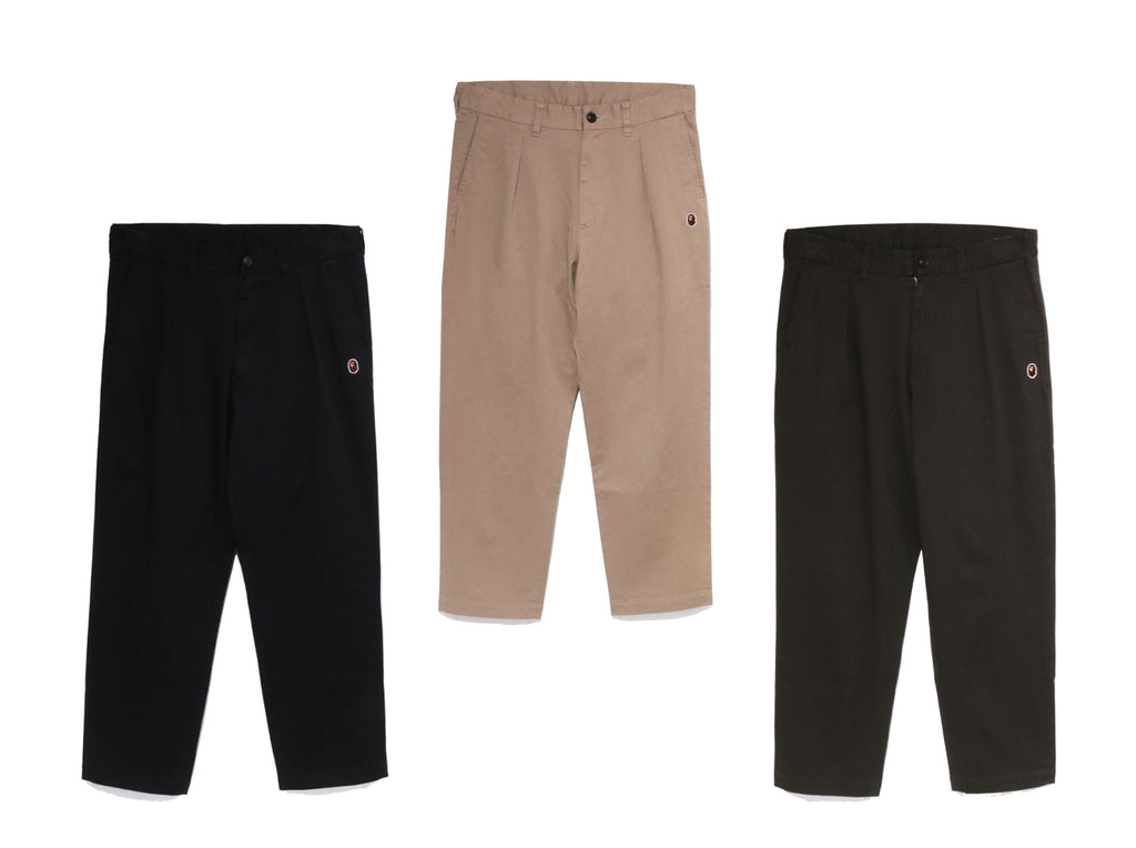 A BATHING APE ONE POINT LOOSE FIT CHINO PANTS – happyjagabee store