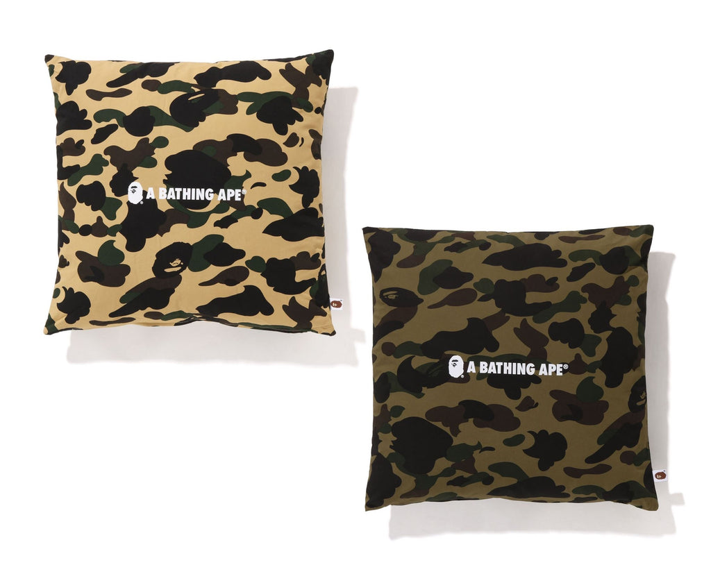 A BATHING APE Goods 1ST CAMO COLLEGE SQUARE CUSHION – happyjagabee