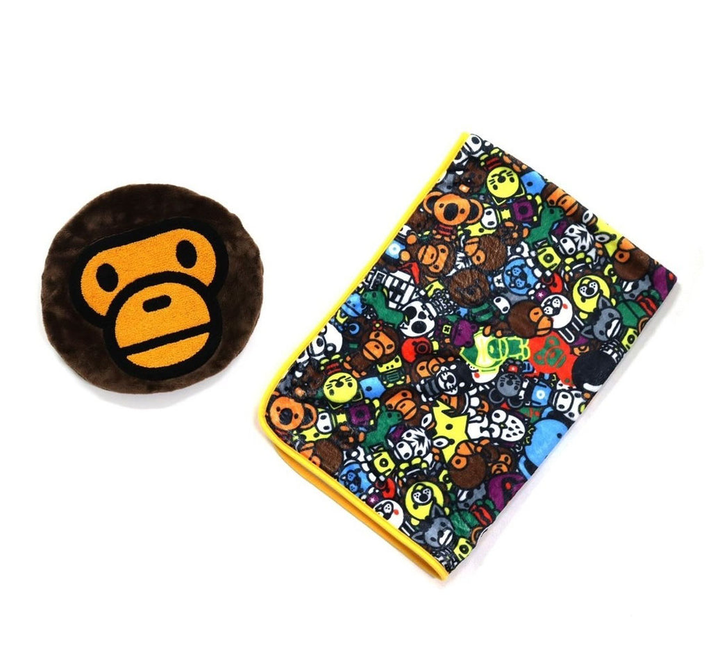 A BATHING APE MILO ALL SAFARI BLANKETS IN BABY MILO