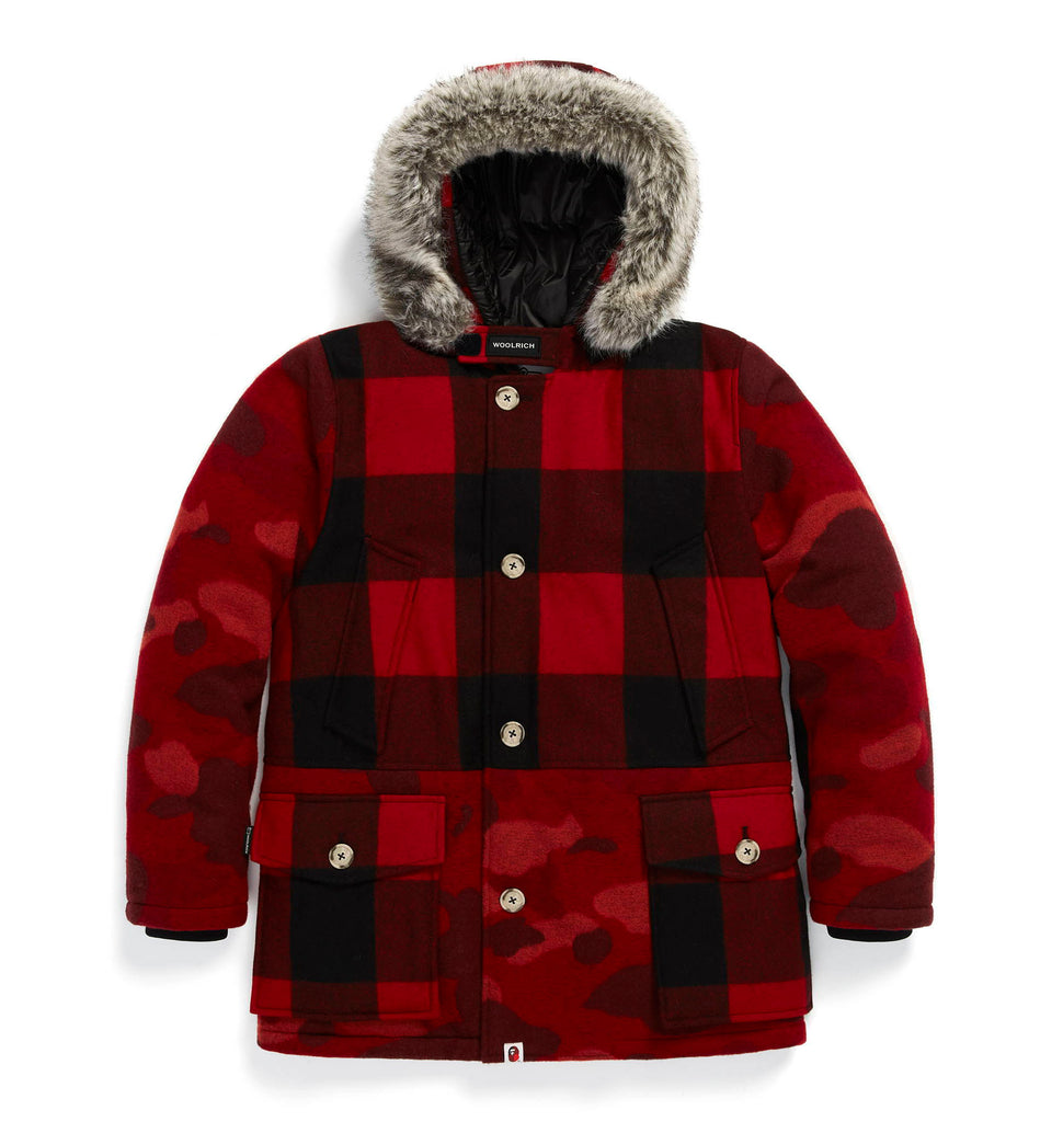 A BATHING APE BAPE X WOOLRICH ARCTIC PARKA