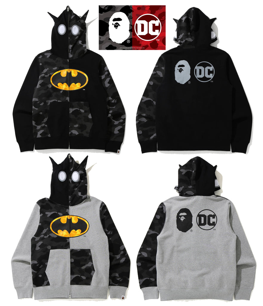 A BATHING APE BAPE × DC BATMAN FULL ZIP HOODIE – happyjagabee store