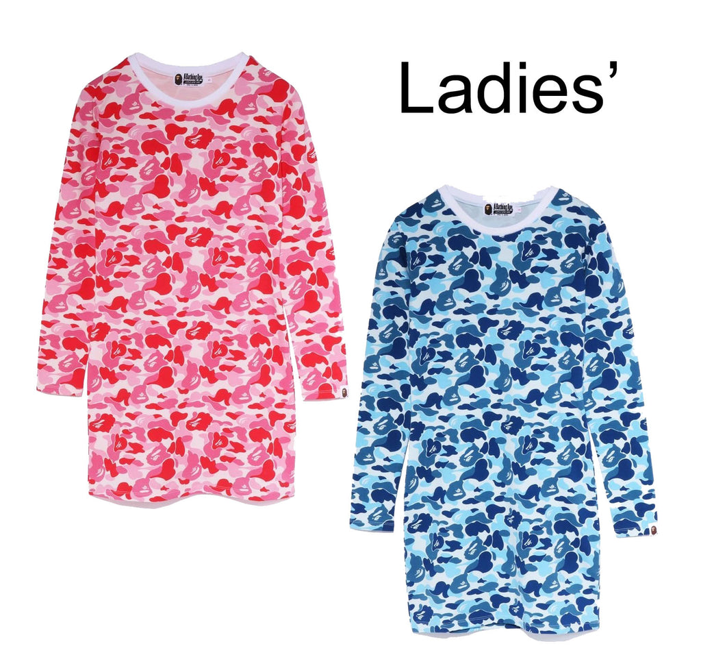 A BATHING APE Ladies' ABC CAMO L/S BODYCON