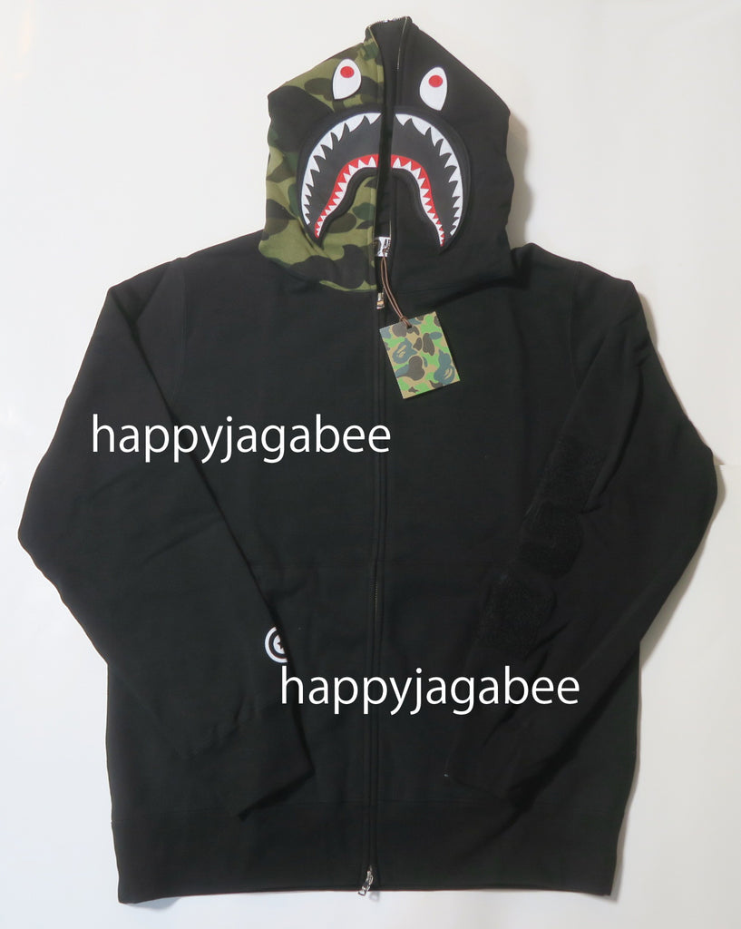 A BATHING APE DETACHABLE SHARK FULL ZIP HOODIE – happyjagabee store