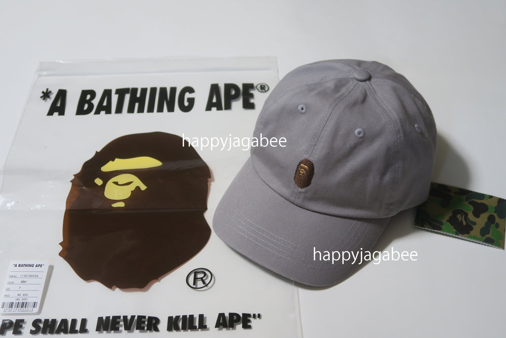 A BATHING APE APE HEAD ONE POINT PANEL CAP