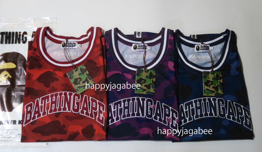 Pre-owned Bape Color Camo Basketball Tank Top Purple