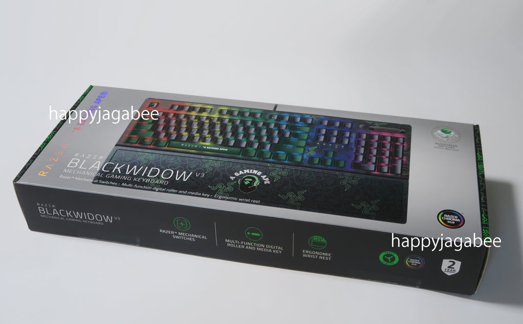 A BATHING APE BAPE x RAZER NEON CAMO BLACKWIDOW V3