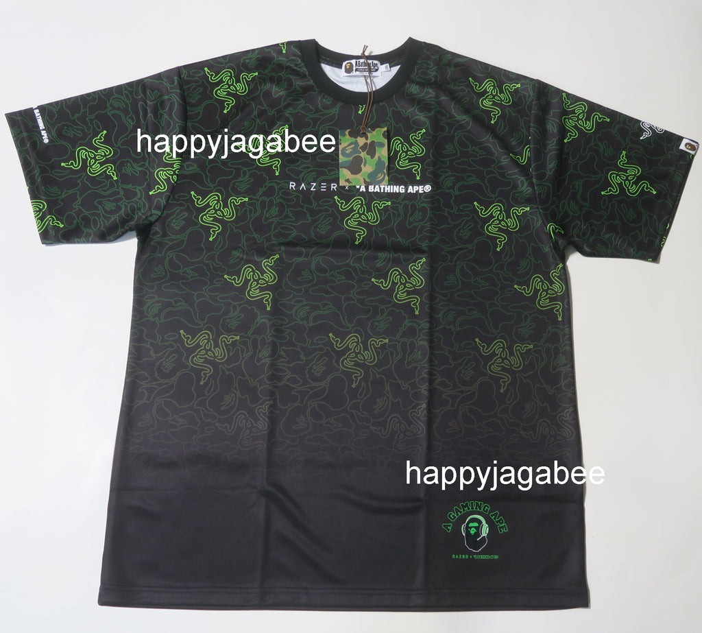 A BATHING APE BAPE x RAZER NEON CAMO TEAM TEE