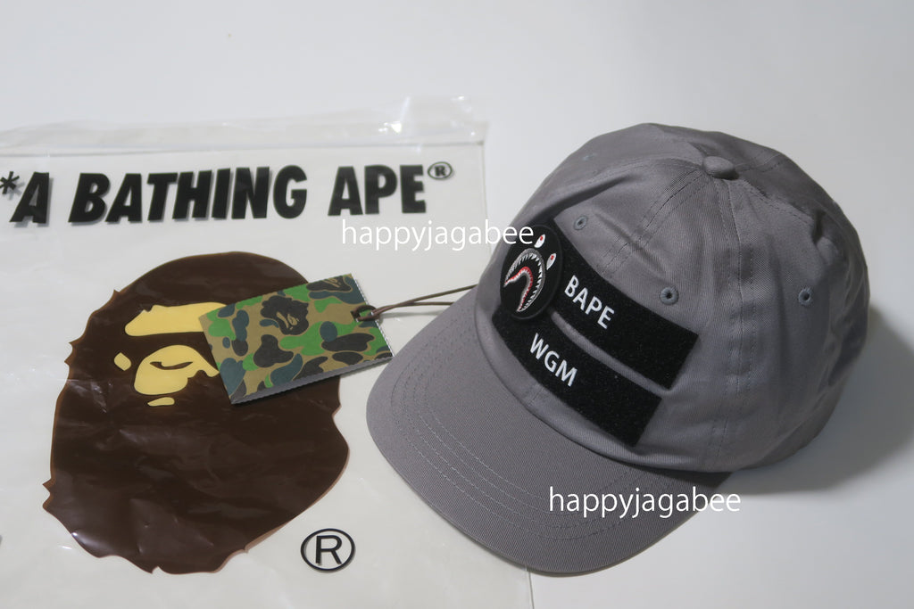 A BATHING APE DETACHABLE SHARK PATCH PANEL CAP – happyjagabee store