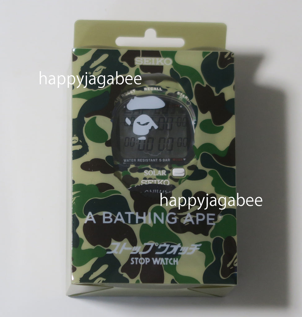 A BATHING APE x SEIKO ABC CAMO STOP WATCH