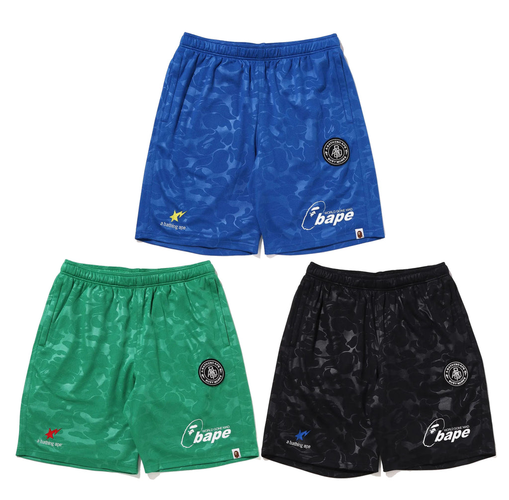 A BATHING APE BASEBALL JERSEY TRACK SHORTS – happyjagabee store