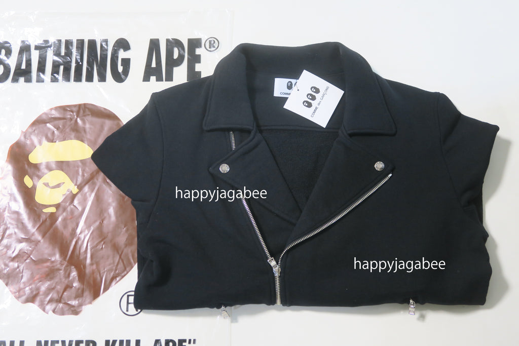 A BATHING APE × COMME des GARCONS CDG OSAKA BAPE SWEAT BIKER JACKET