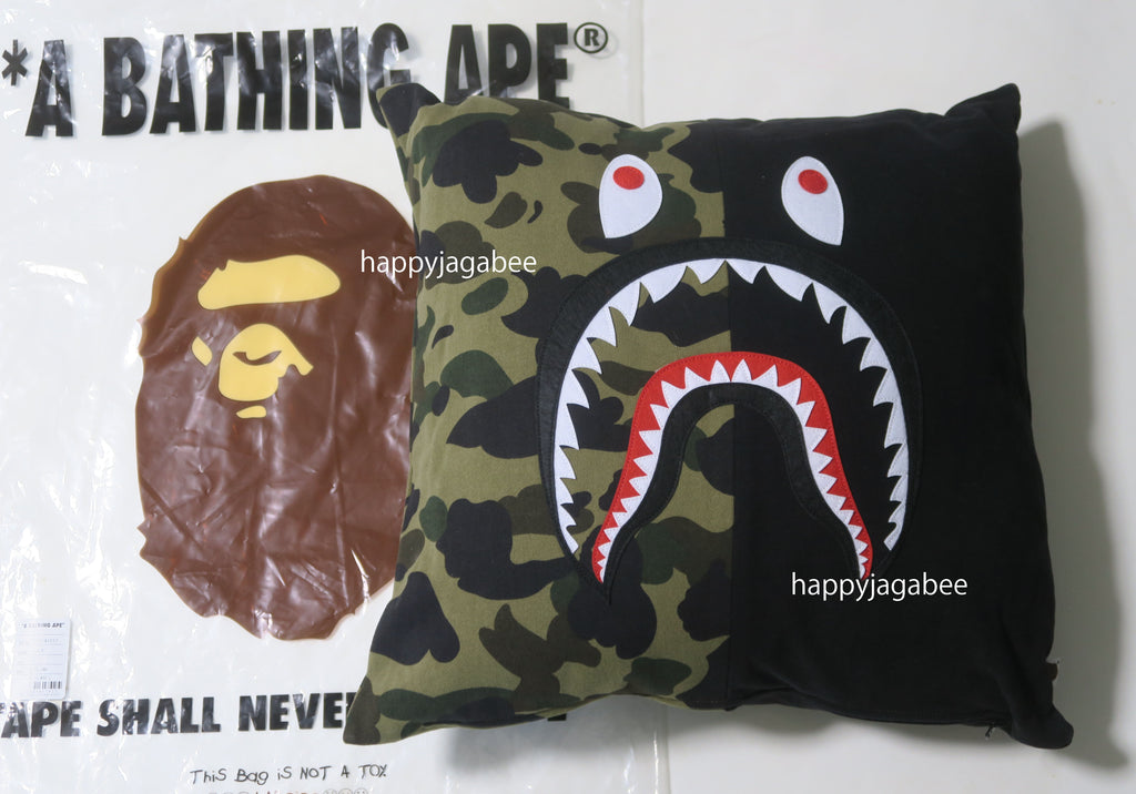 A BATHING APE Goods 1ST CAMO SHARK SQUARE CUSHION