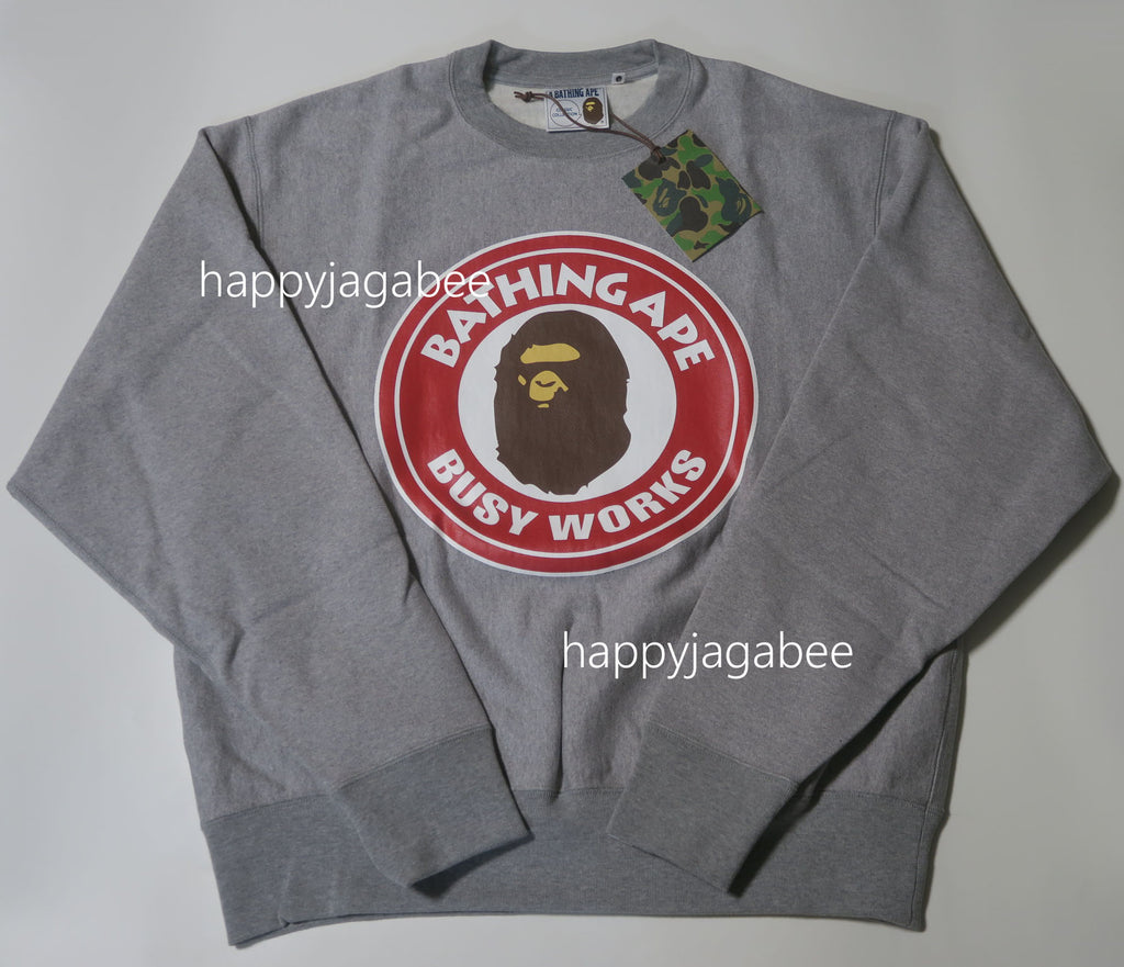 A BATHING APE CLASSIC BUSY WORKS RELAXED FIT CREWNECK