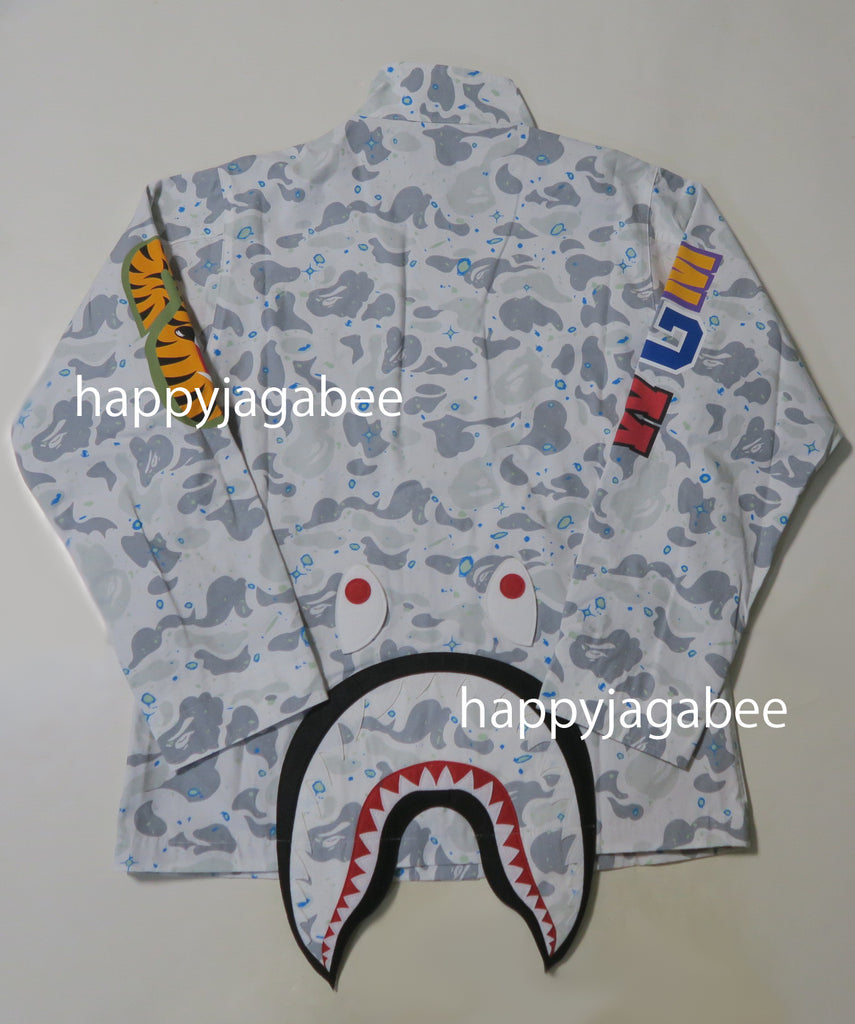 A BATHING APE SPACE CAMO SHARK M-65