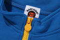 A BATHING APE BAPE KIDS BANANA RELAXED FIT ZIP PULLOVER