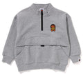 A BATHING APE BAPE KIDS BANANA RELAXED FIT ZIP PULLOVER