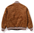 A BATHING APE SOLID CAMO JACQUARD NYLON REVERSIBLE BOMBER PADDED JACKET