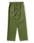 A BATHING APE COLLEGE MONOGRAM RELAXED FIT PANTS