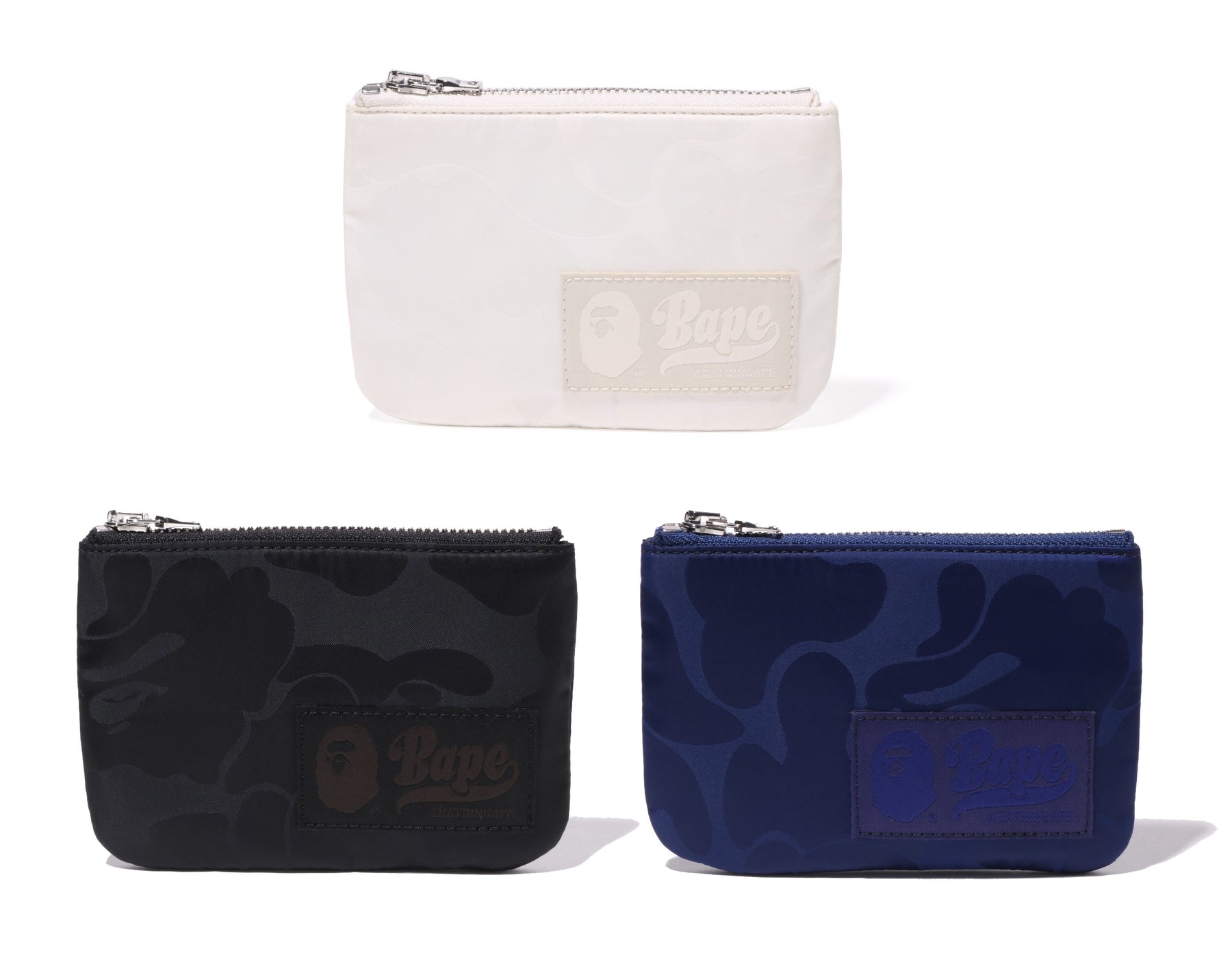 A BATHING APE TONAL SOLID CAMO POUCH