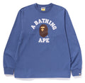 A BATHING APE COLLEGE L/S TEE