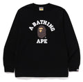 A BATHING APE COLLEGE L/S TEE