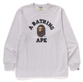 A BATHING APE COLLEGE L/S TEE