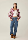 A BATHING APE Ladies' MAP CAMO BOMBER JACKET