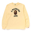 A BATHING APE COLLEGE L/S TEE