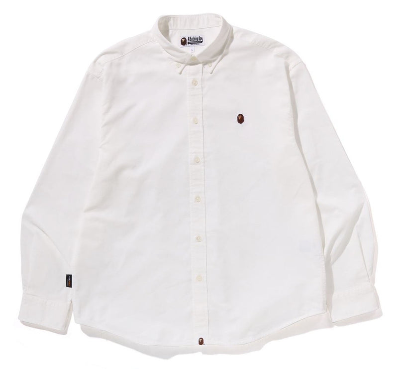 A BATHING APE ONE POINT OXFORD L/S SHIRT