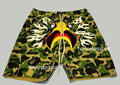 A BATHING APE BAPE x READYMADE ABC CAMO EAGLE WIDE SWEAT SHORTS