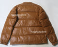 A BATHING APE LEATHER CLASSIC DOWN JACKET