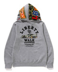 A BATHING APE BAPE x LIBERTY WALK LBWK S15 SHARK FULL ZIP HOODIE