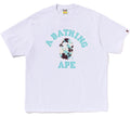 A BATHING APE MAP CAMO COLLEGE RELAXED FIT TEE