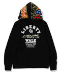 A BATHING APE BAPE x LIBERTY WALK LBWK S15 SHARK FULL ZIP HOODIE