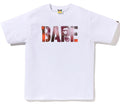 A BATHING APE MAP CAMO STENCIL BAPE LOGO TEE