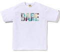 A BATHING APE MAP CAMO STENCIL BAPE LOGO TEE