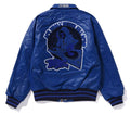 A BATHING APE (B)APE LEATHER VARSITY JACKET