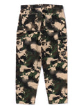 A BATHING APE MAP CAMO RELAXED FIT WORK PANTS